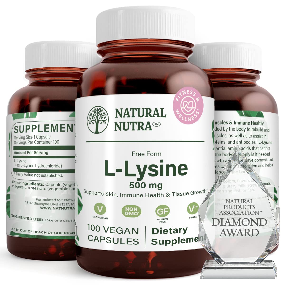 Natural Nutra L Lysine HCl, 500 mg Parent