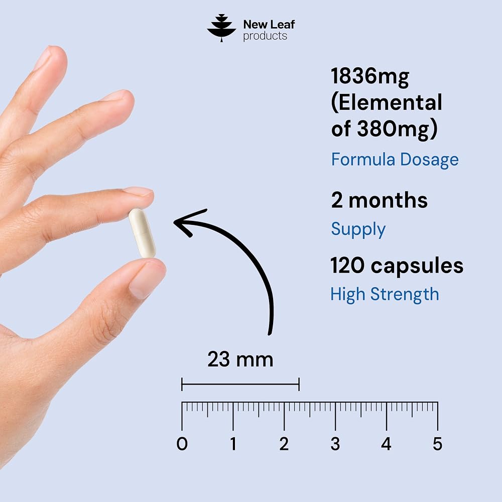 New Leaf Magnesium Glycinate 4-in-1 Complex - 120 Capsules - image 3