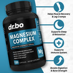 DR. BO Magnesium Complex Supplement 500mg - 120 Capsules - image 2
