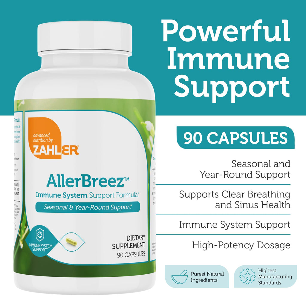 Zahler AllerBreez Immune System Support Formula - 90 Capsules - image 2