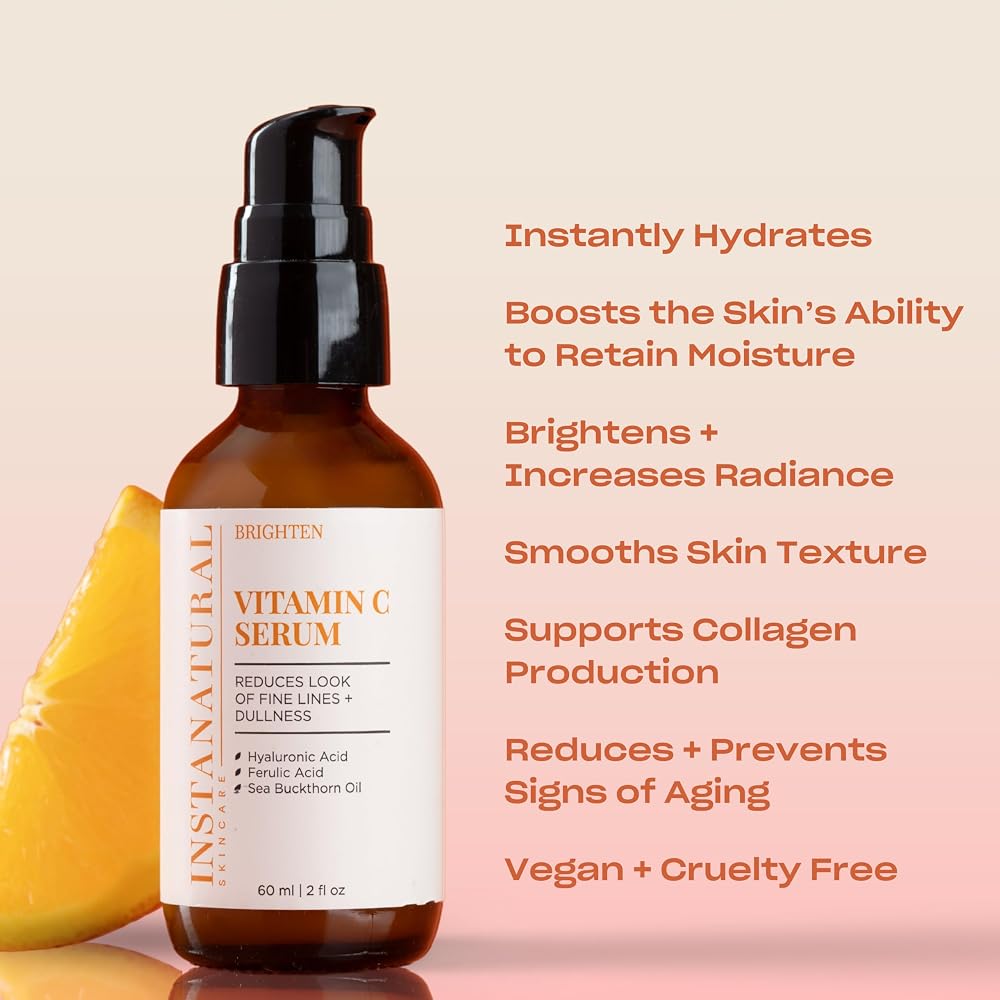 InstaNatural Vitamin C Face Serum for Fine Lines - 2 Fl Oz - image 2