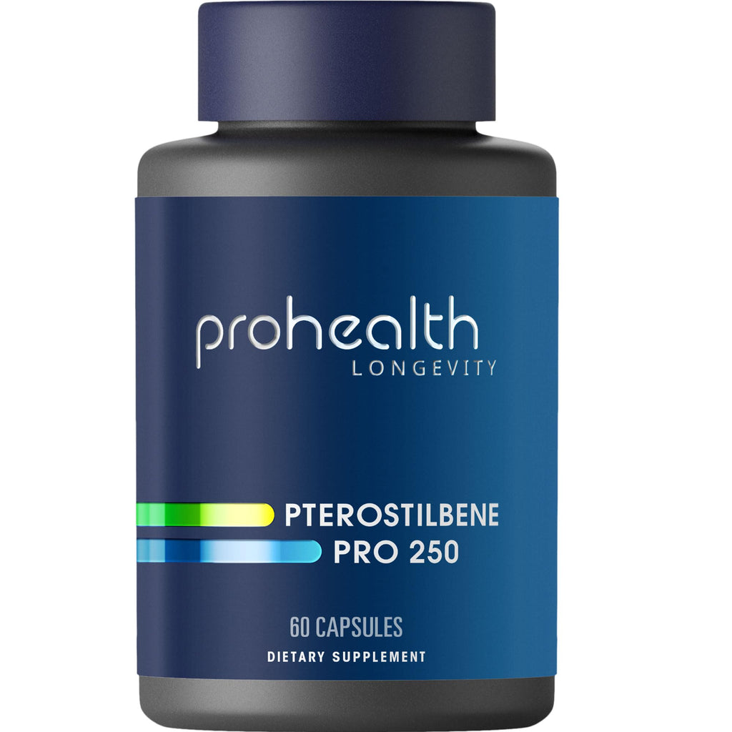 ProHealth Pterostilbene 250mg Antioxidant for Heart & Brain - 60 Capsules