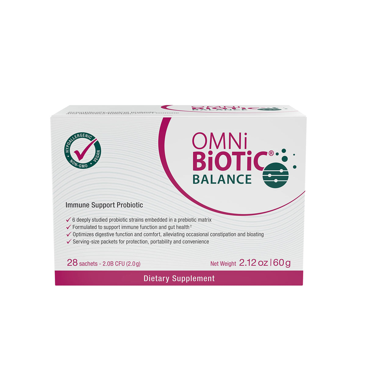 OMNi BiOTiC Balance Probiotic Powder for Digestive & Immune Support - 2.2 oz - image 2