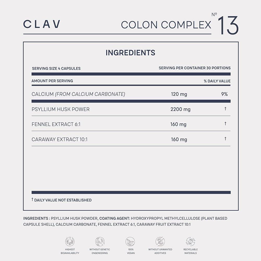 CLAV Blood Pressure Support Supplement - 120 Capsules - image 8