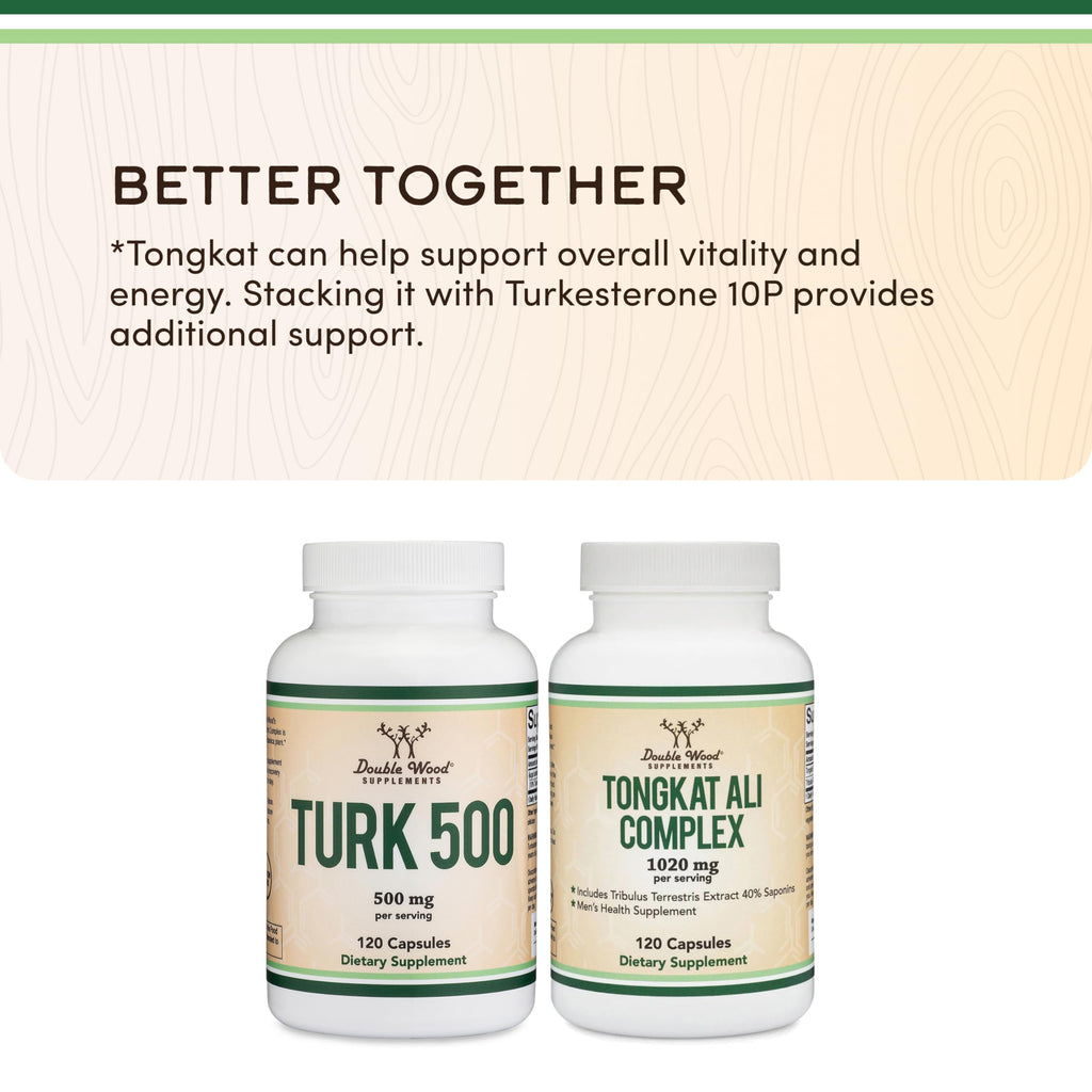 Double Wood Supplements Turkesterone 500mg Strength + Recovery - 120 Capsules - image 7