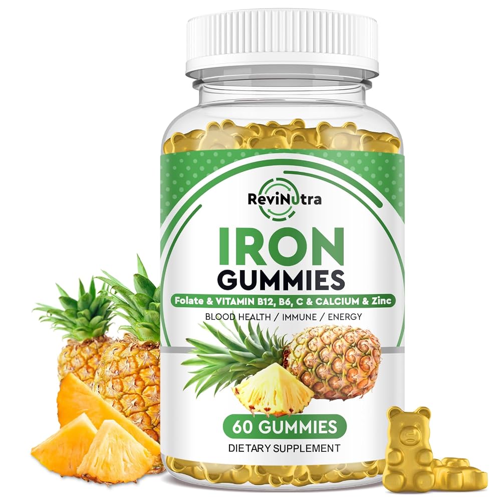 ReviNutra Iron Gummies,Iron Supplement for Women, Men & Kids-Futi-G1-1