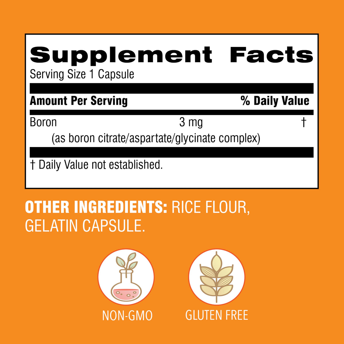 Botanic Choice Super Boron Complex 3mg Bone Support - 90 Capsules - image 3