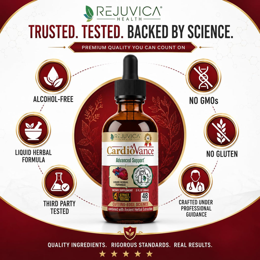 Rejuvica Health CardioVance - Heart Support Supplement - Liquid