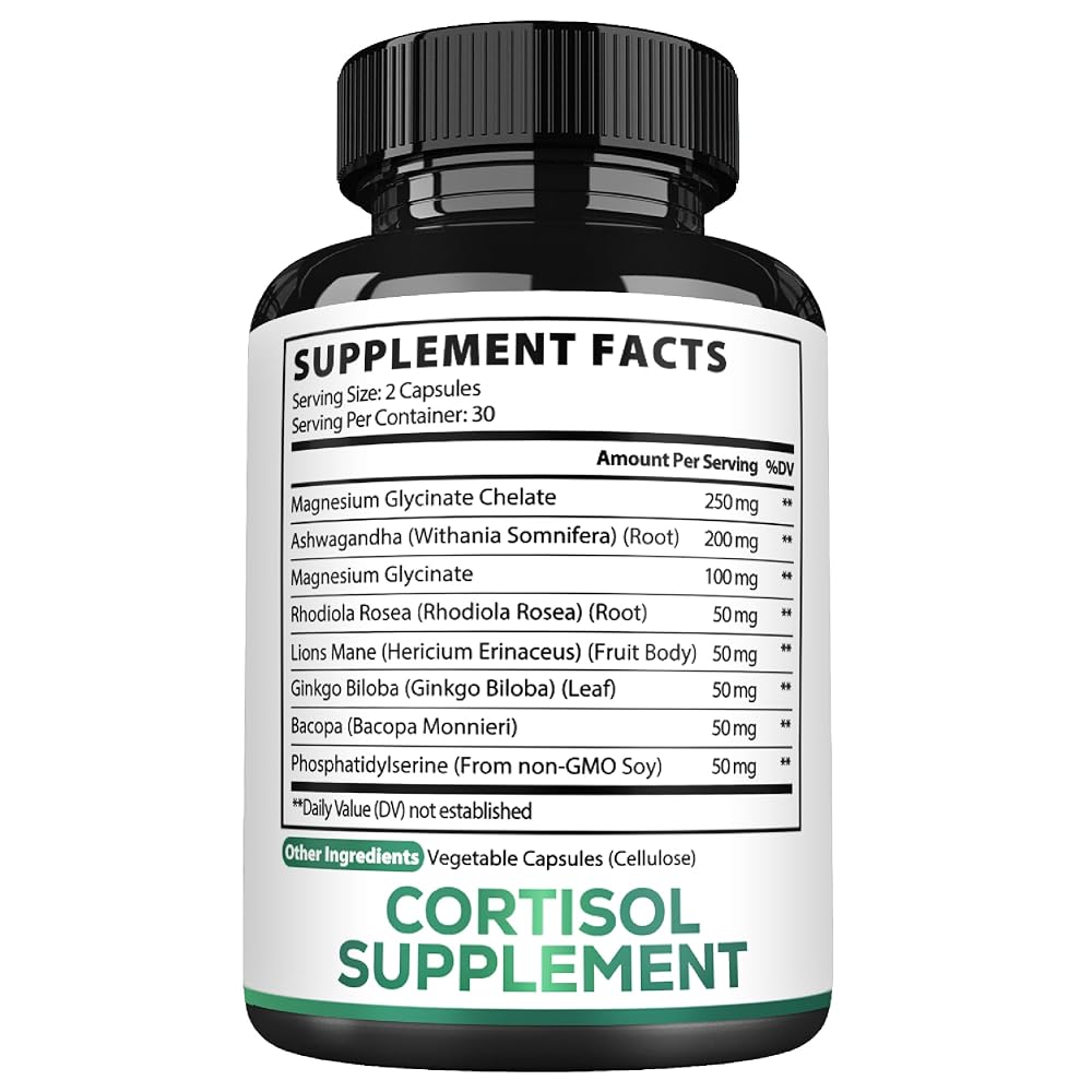 Satoomi - Cortisol Supplement & Magnesium Glycinate - 60 90 150