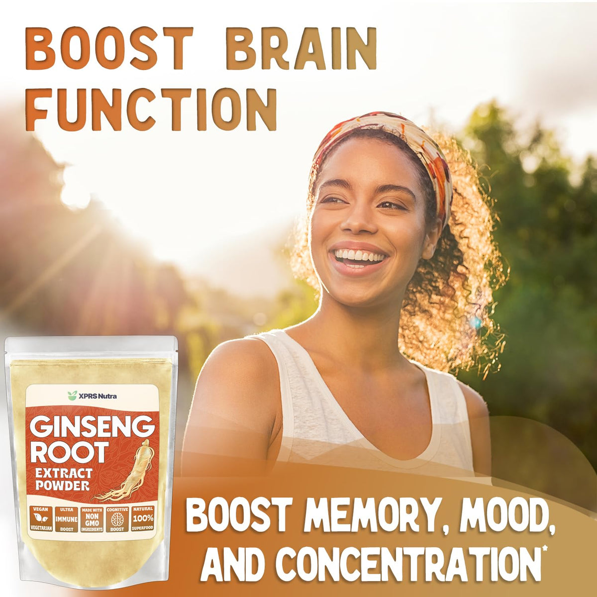 XPRS Nutra Ginseng Root Extract Powder - Ginseng Powder Supports
