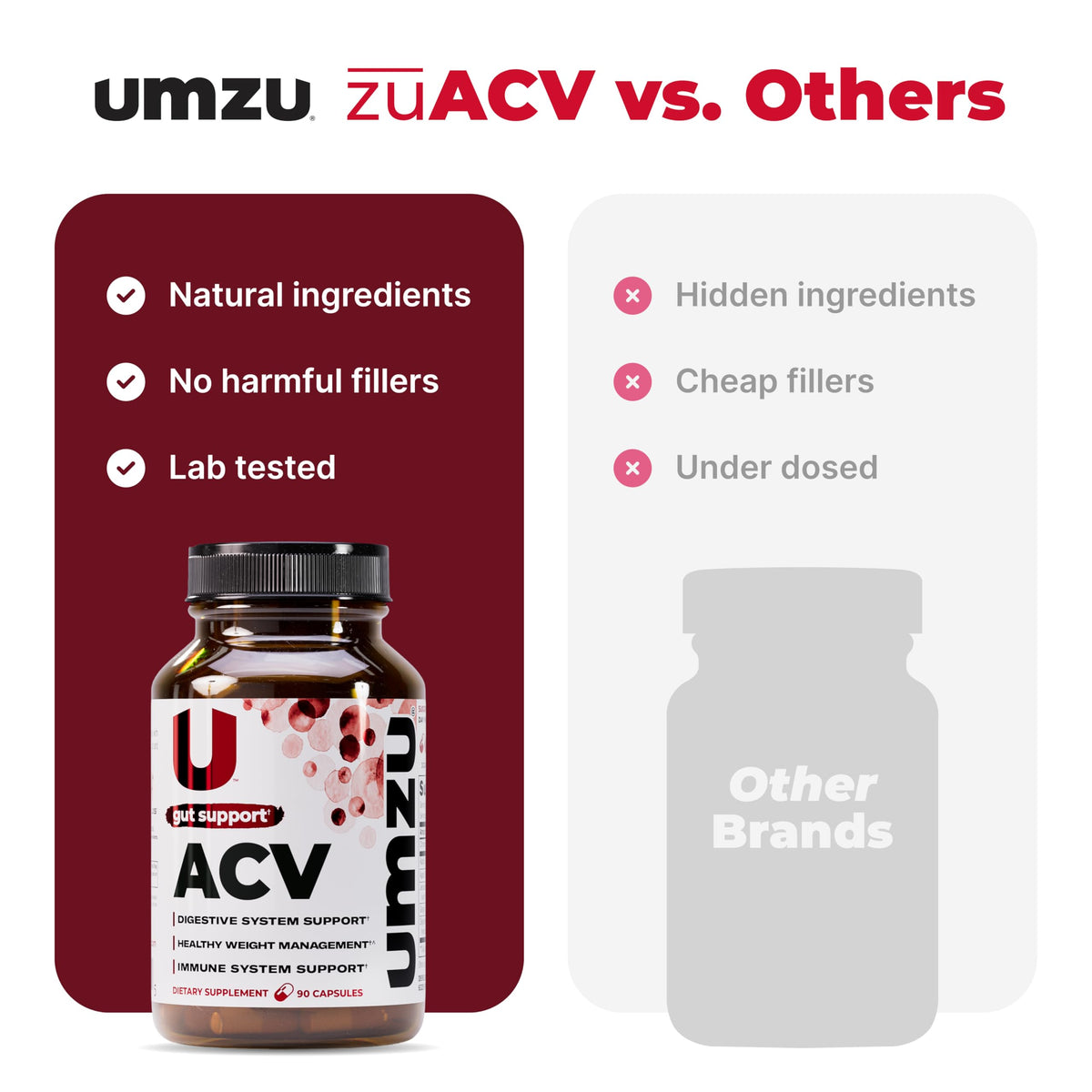 UMZU zuACV Apple Cider Vinegar Capsules - 90 Count - image 7