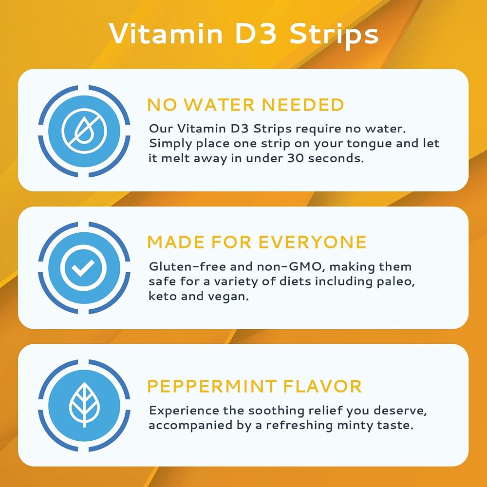 CALMOUR Vitamin D3 Strips