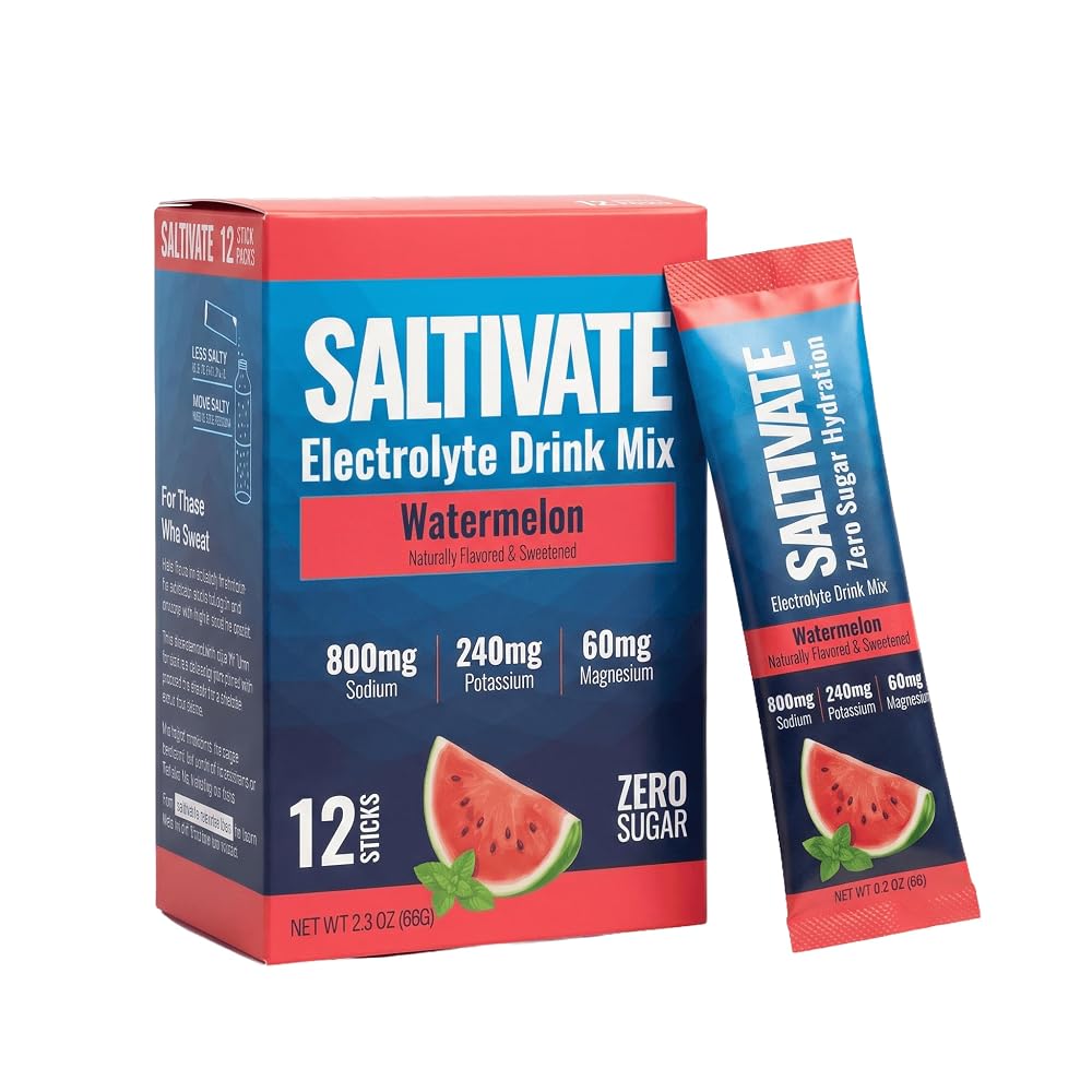 Saltivate Electrolytes Powder, Sugar Free, 800mg Sodium