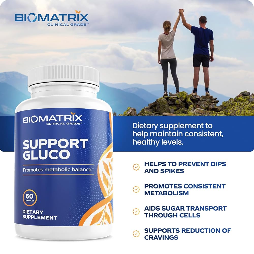BioMatrix Support Gluco Metabolism Supplement - 60 Capsules - image 3
