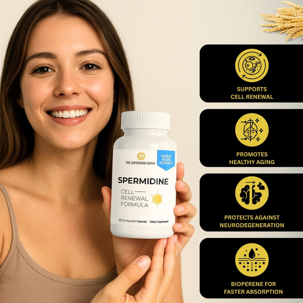 The Supermom Company Spermidine Supplement - 60 Vegetable Capsules - image 3