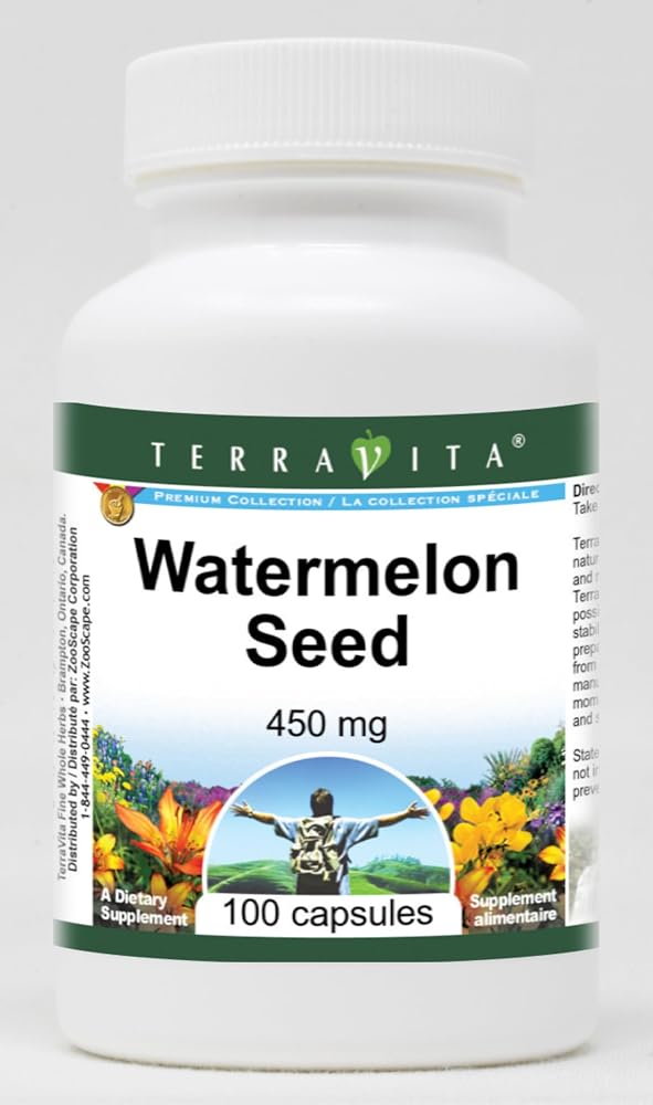 Terravita Watermelon Seed - 450 mg (100 Capsules, ZIN: 521615)