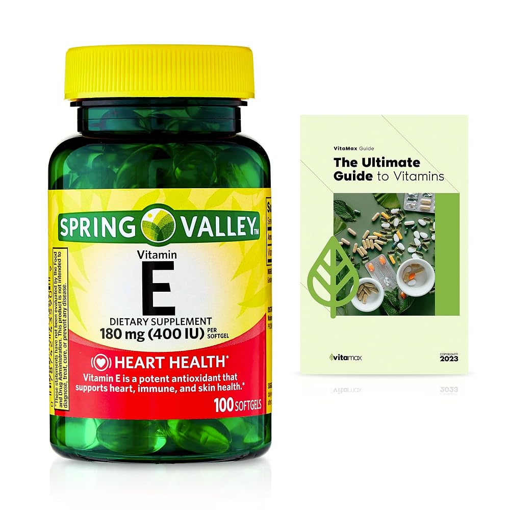 Generic Spring Valley Vitamin E Heart Health Dietary Supplement - 100 Softgels