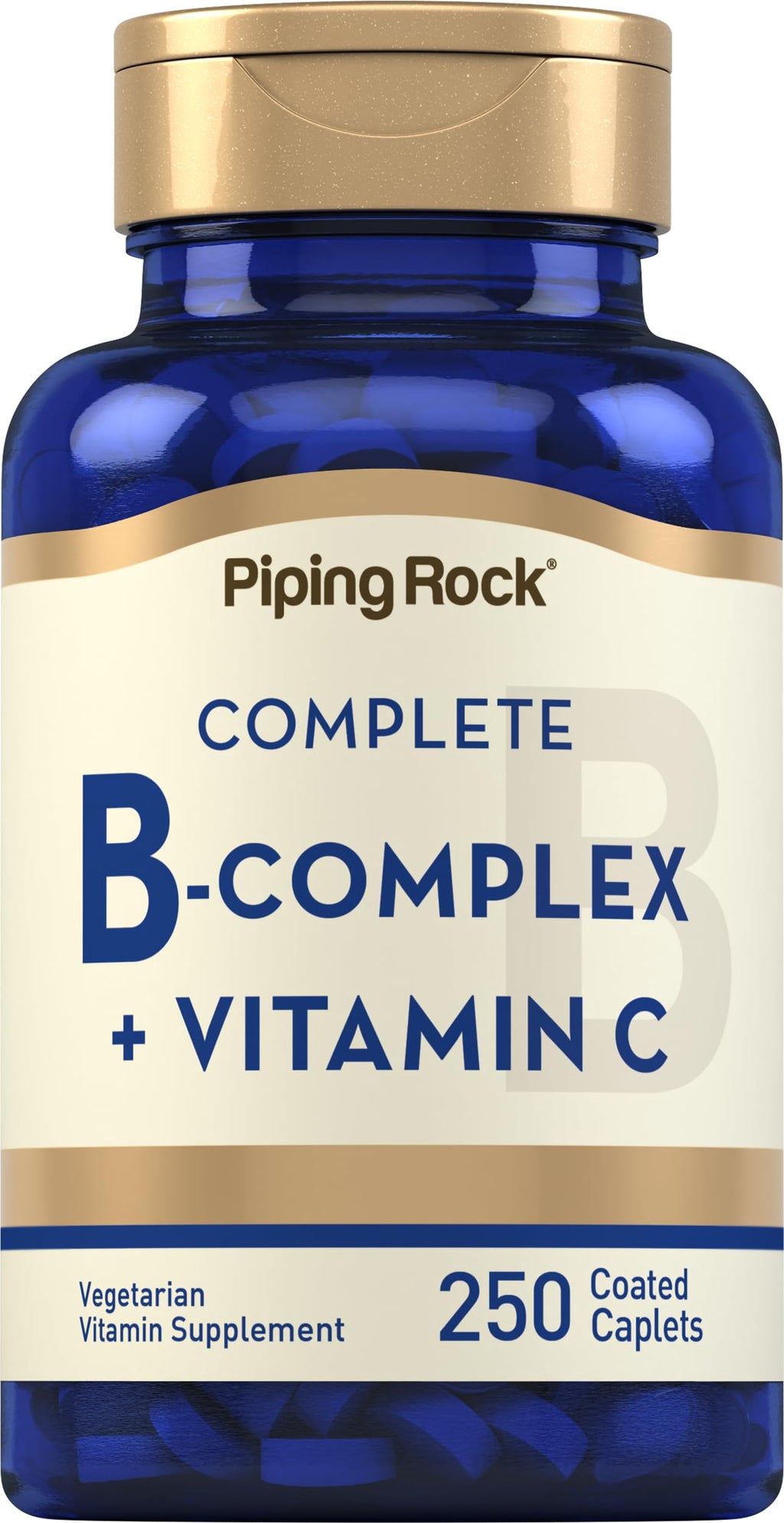 Piping Rock Vitamin B Complex with Vitamin C - 250 Caplets