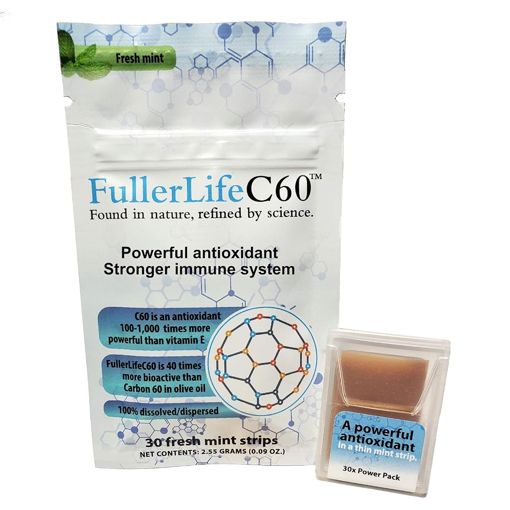 FullerLifeC60 Carbon 60 Antioxidant Dissolvable Strips - 30 Count
