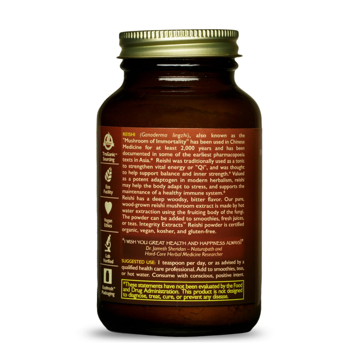 HEALTHFORCE SUPERFOODS Integrity Extracts Reishi Powder - 65g - image 3
