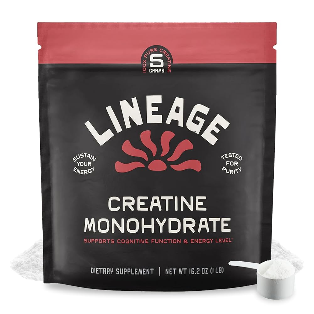Lineage Provisions Creatine Monohydrate with Sea Salt - 90 Servings