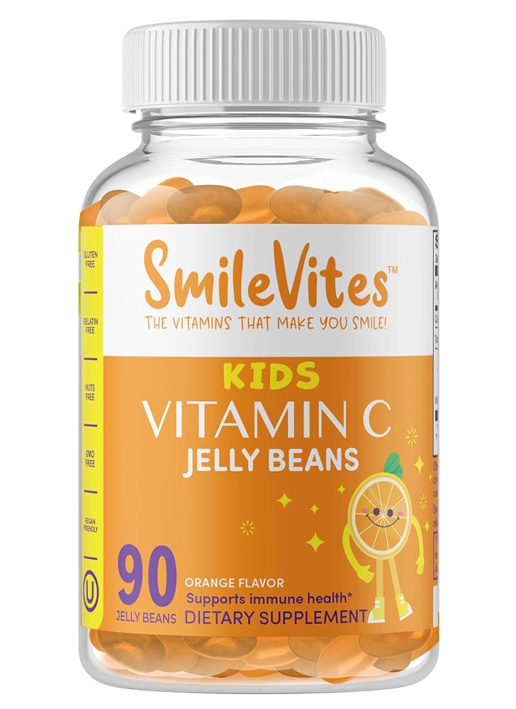 SmileVites Kids Vitamin C Jelly Beans Immune Support - 90 Count