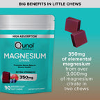 Qunol Magnesium Citrate 350mg Soft Chews - 90 Count - image 9