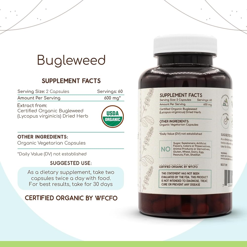 HerbEra Bugleweed USDA Organic Capsules
