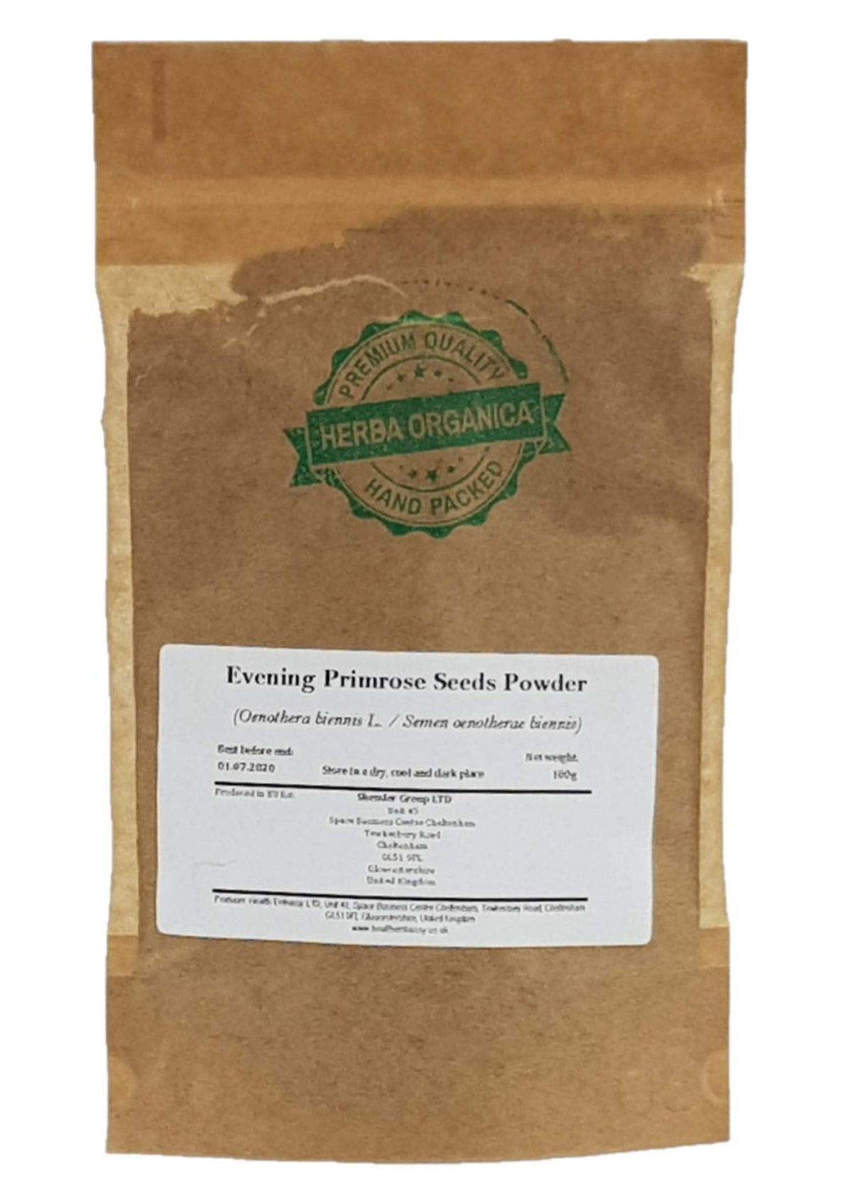Herba Organica Evening Primrose Seeds Powder - 100g