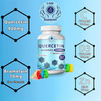 CARE 4 HARMONY Quercetin Gummies with Bromelain, Zinc & Vitamin D3 - 120 Count - image 2