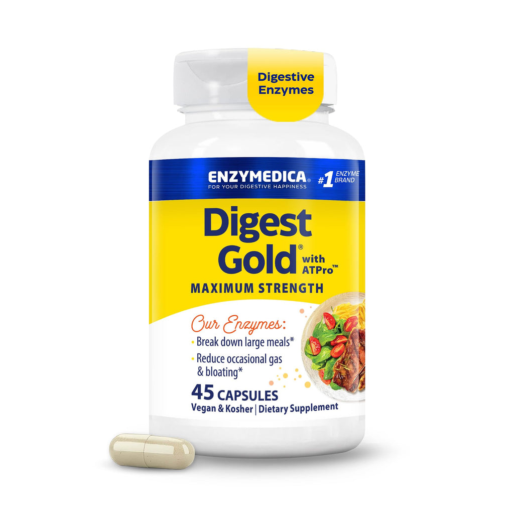 Enzymedica Digest Gold Maximum Strength Digestive Enzyme - 45 Capsules