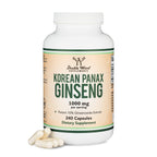 Double Wood Supplements Korean Red Panax Ginseng 1000mg - 240 Capsules