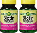 Spring Valley Biotin 10000 mcg with Keratin - 120 Tablets