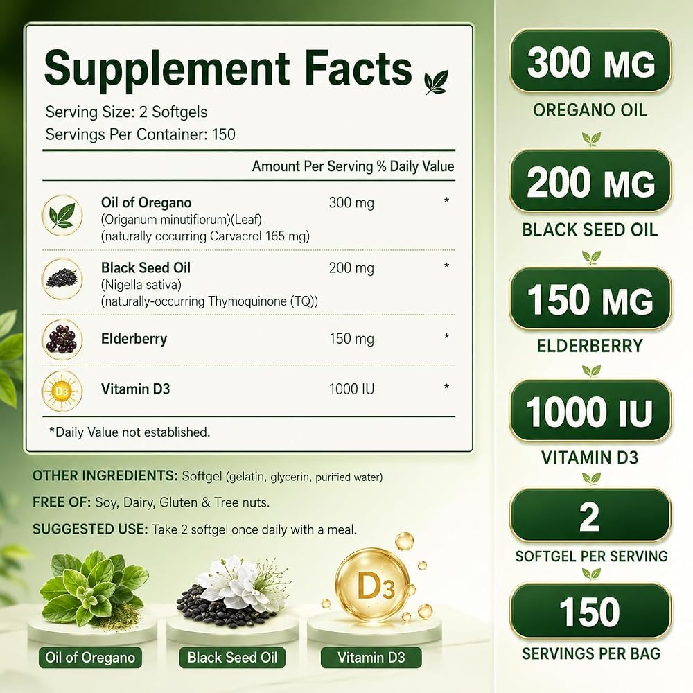 Obill NuTrance Oil of Oregano Capsules