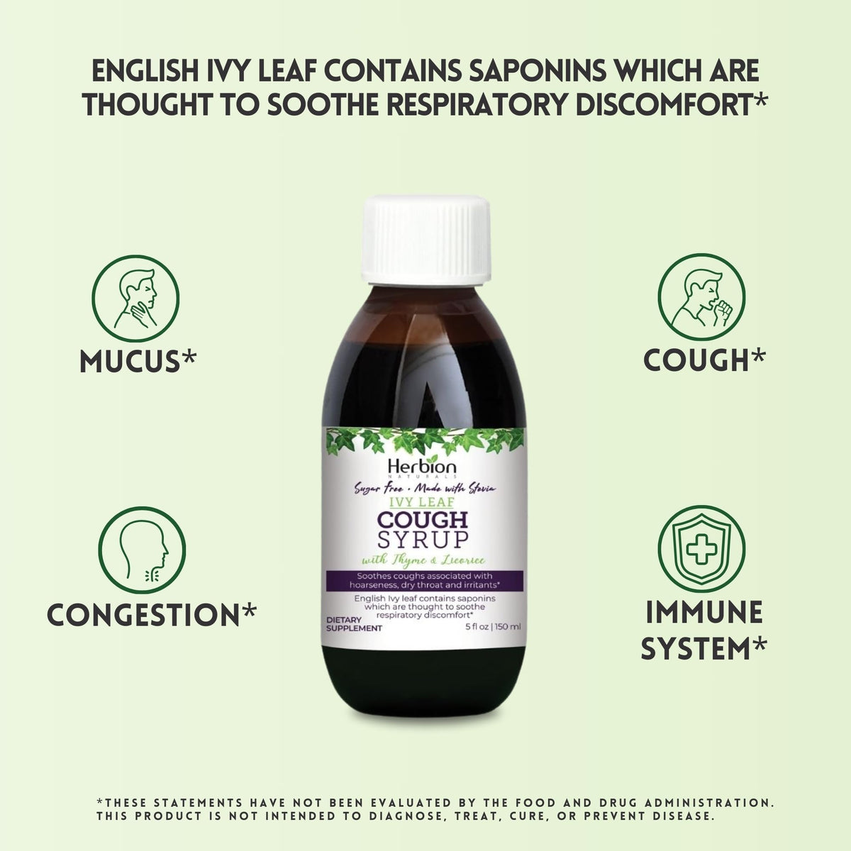HERBION Naturals Ivy Leaf Cough Syrup with Thyme - 5 FL Oz - image 3
