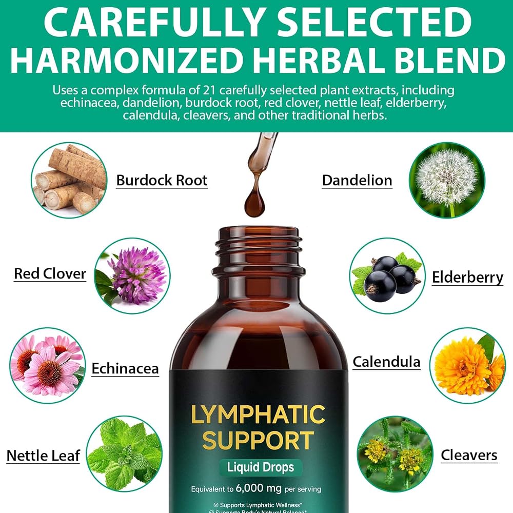 Tooffi Lymphatic Drainage Drops 21-in-1 Immune Support - 2 fl oz - image 4
