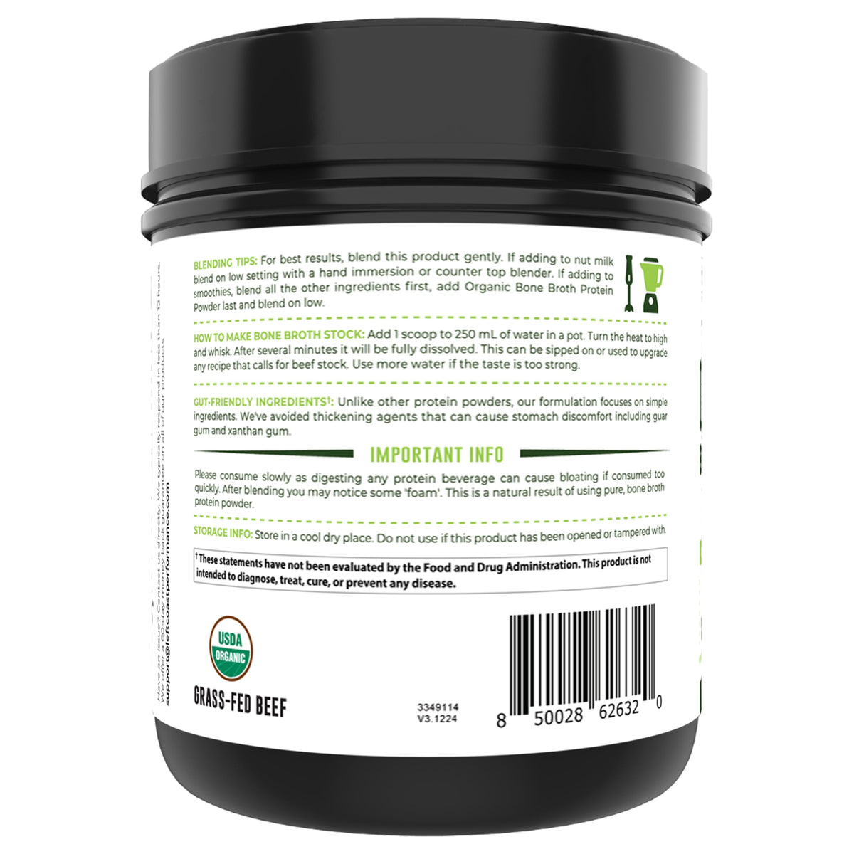 Left Coast Performance Bone Broth Powder