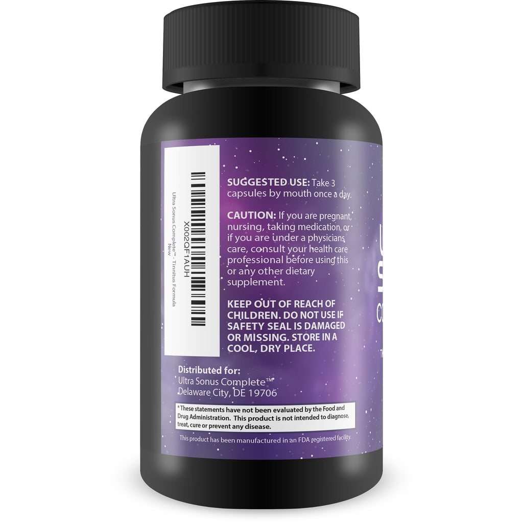 Ultra Sonus Complete Tinnitus Supplement Herbal Formula - 90 Capsules - image 3