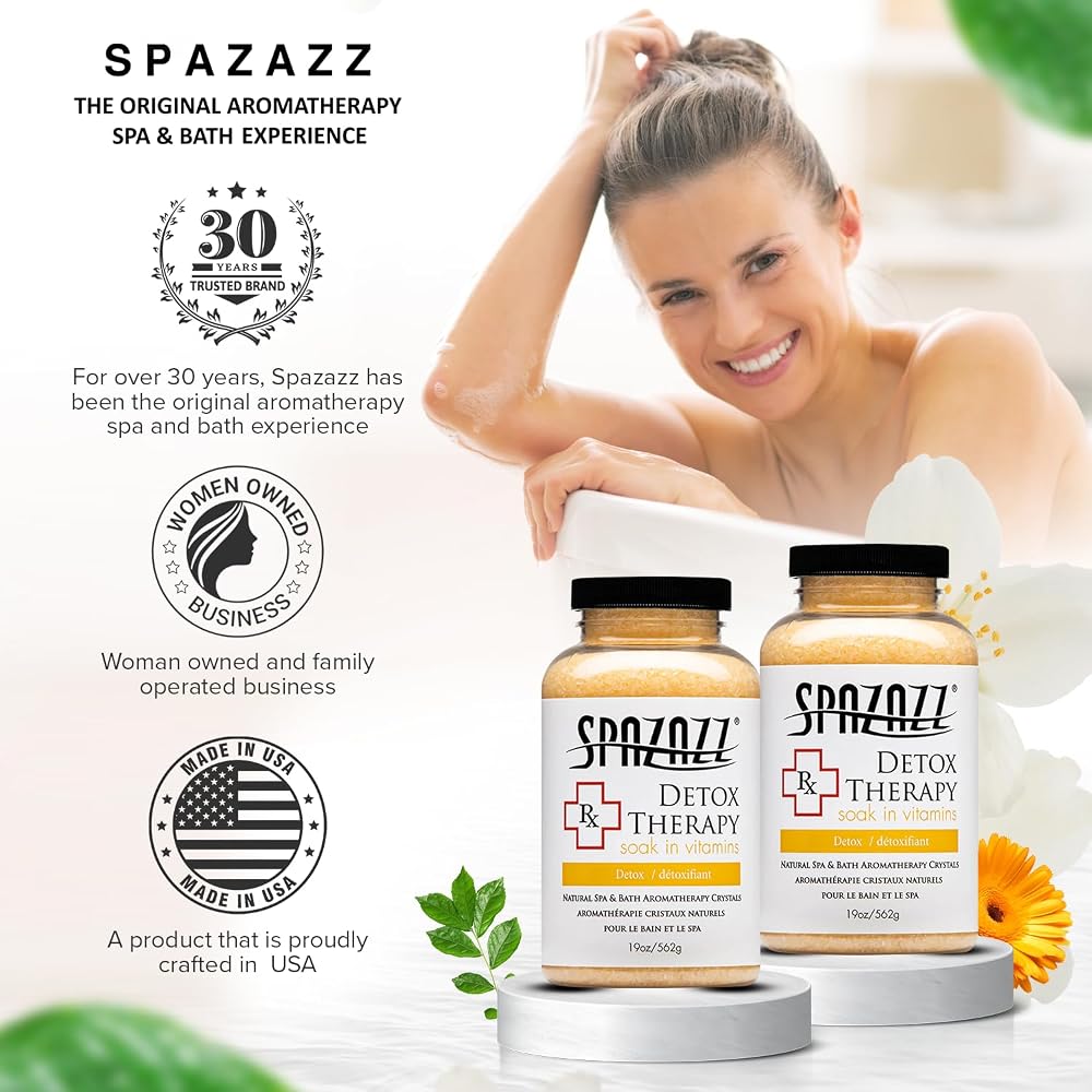 Spazazz RX Detox Therapy Hot Tub & Spa Salts for Relaxation - 19 oz - image 6