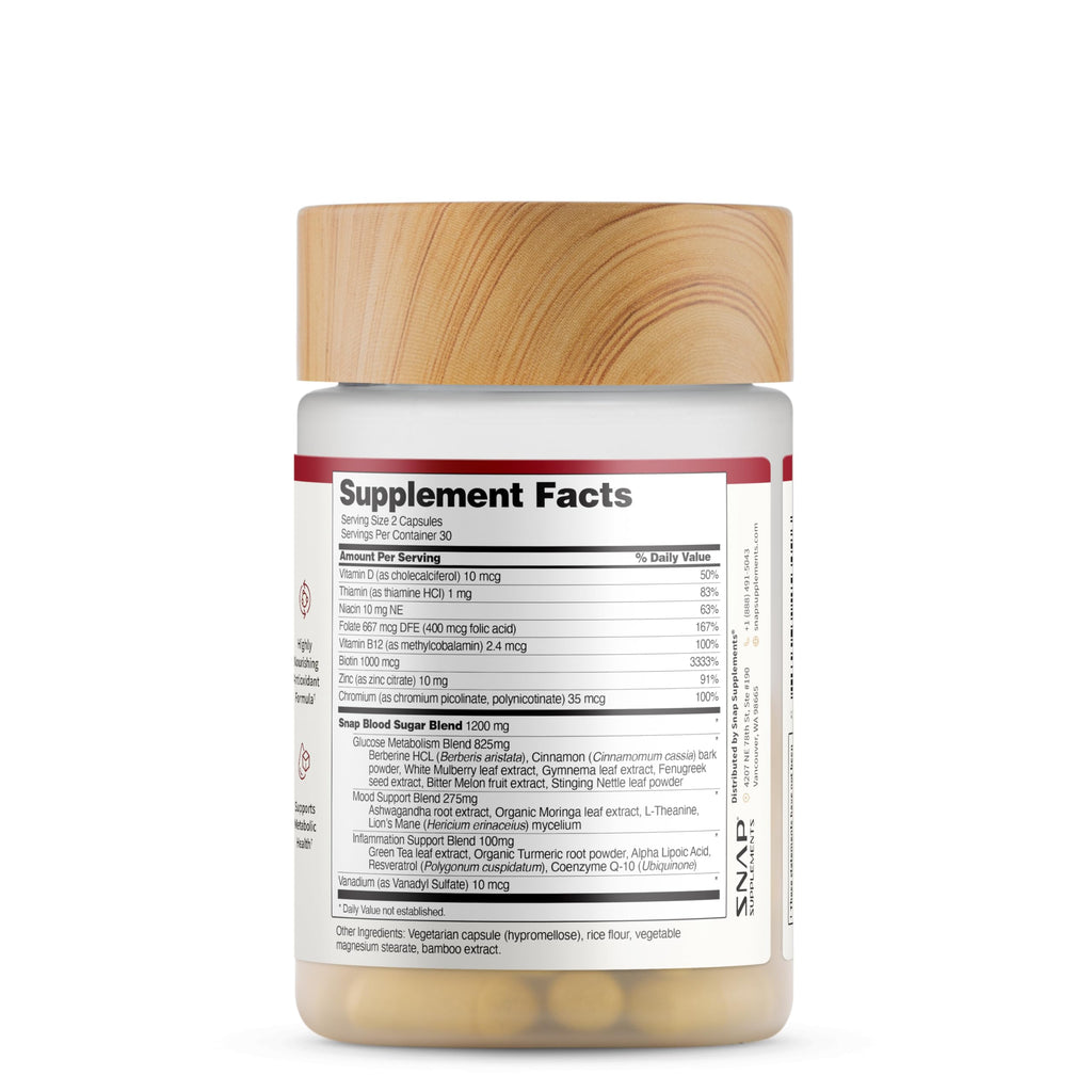 Snap Supplements Blood Sugar Blend - Support Healthy Blood Sugar