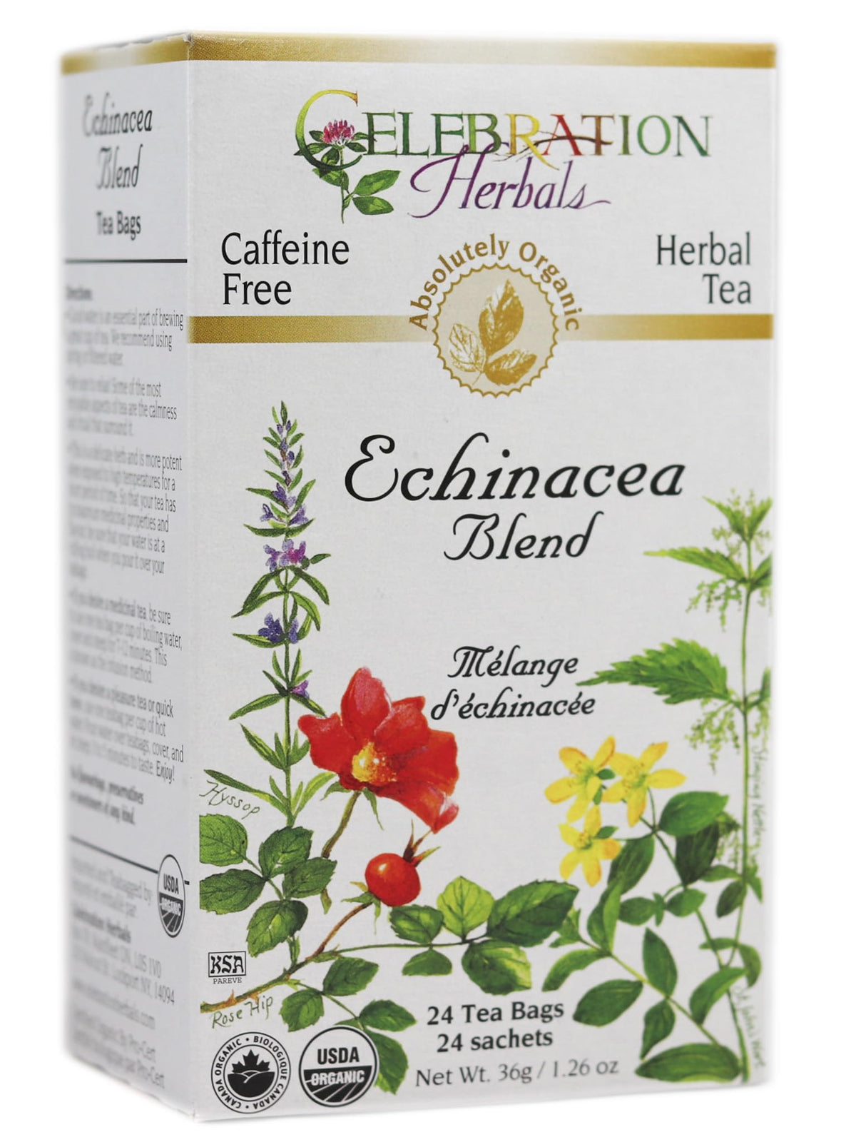 Celebration Herbals Echinacea Blend Organic Tea - 24 Teabags