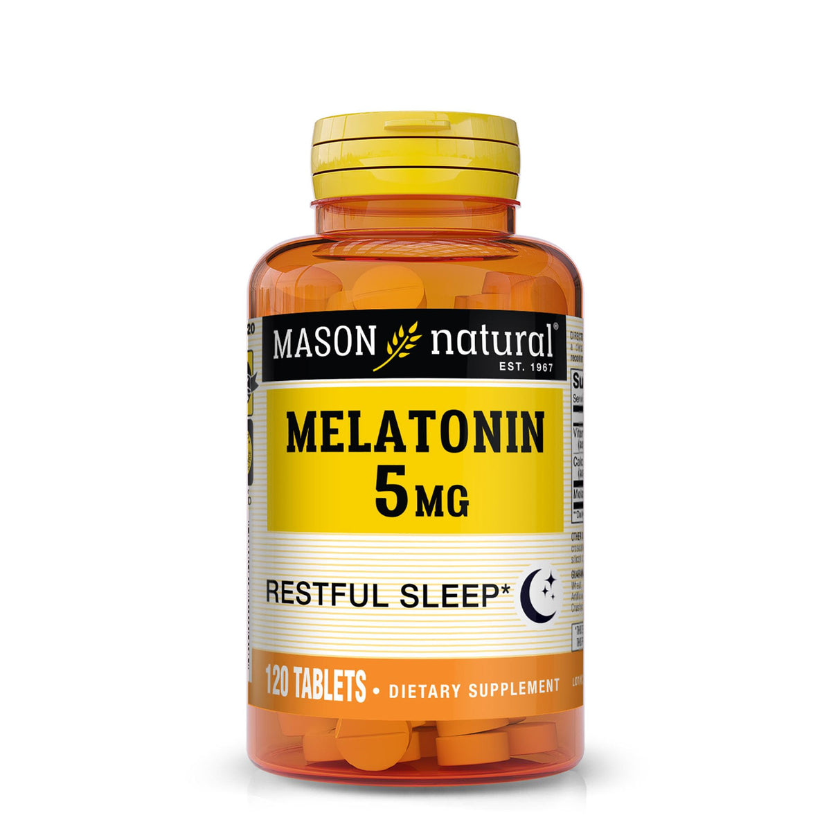 MASON NATURAL Melatonin with B6 and Calcium - Natural Sleep Aid