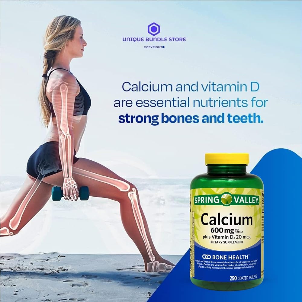 Unique Bundle Calcium 600 mg with Vitamin D3 20 mg
