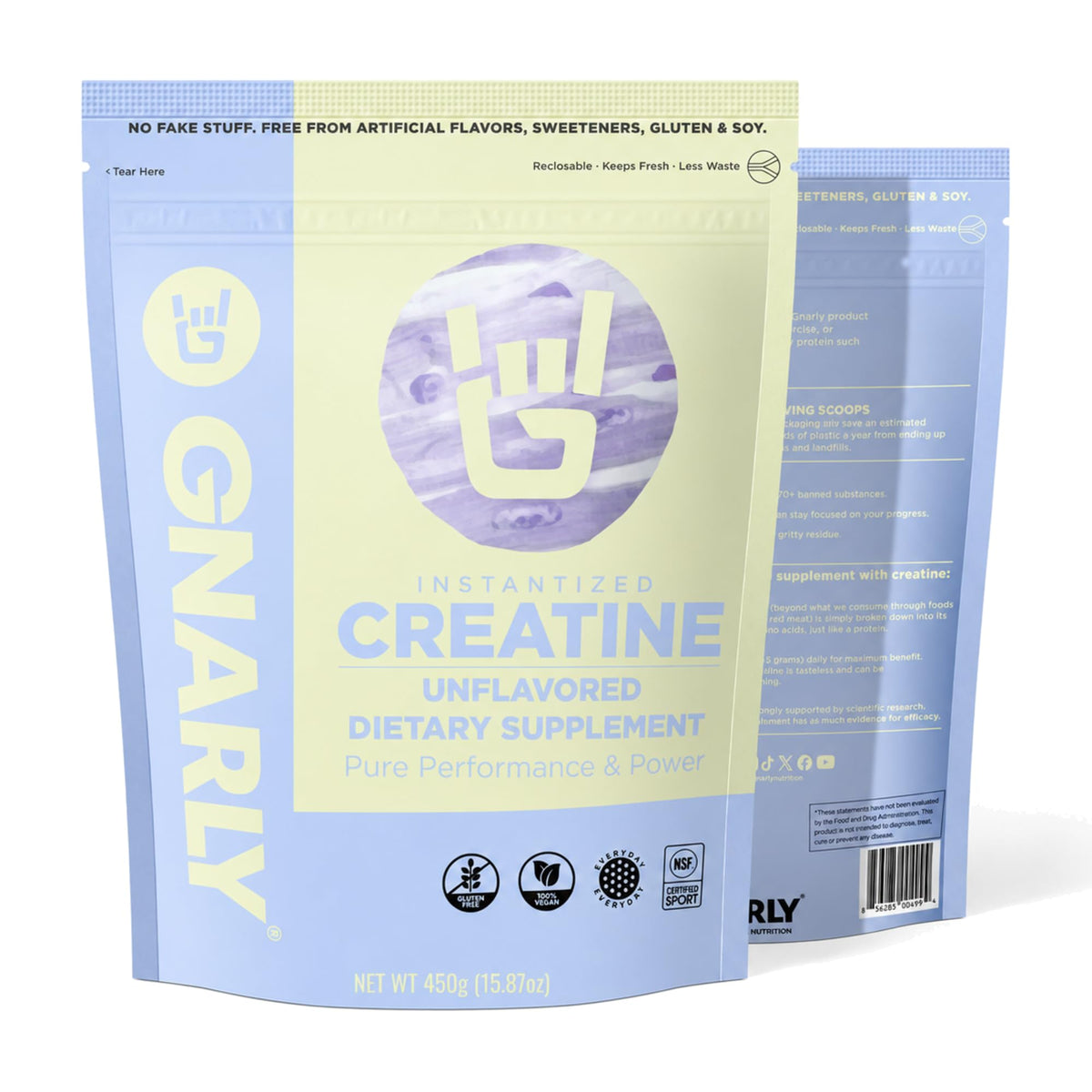 Gnarly Nutrition Creatine Monohydrate Powder Creapure - 15.87 oz