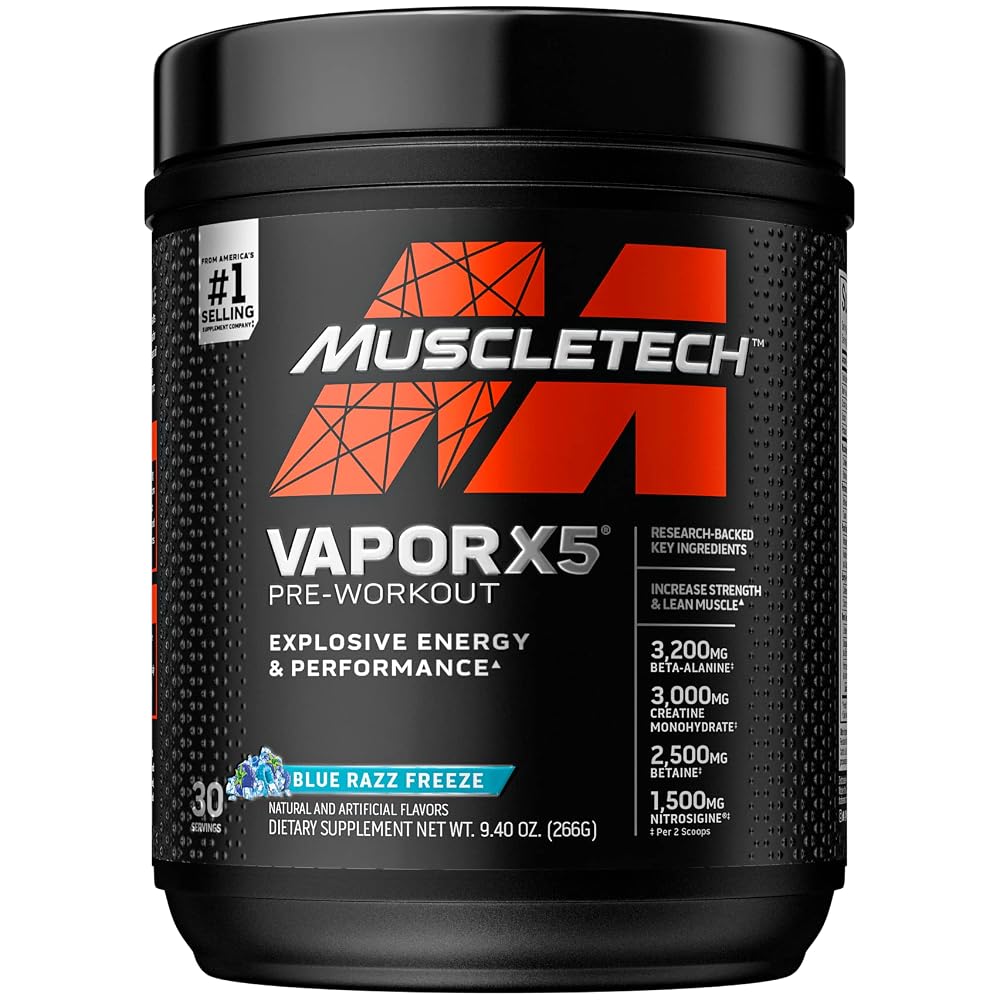 Muscletech Nitro-Tech & Vapor X5 Whey Protein & Pre-Workout Bundle - 40 Servings