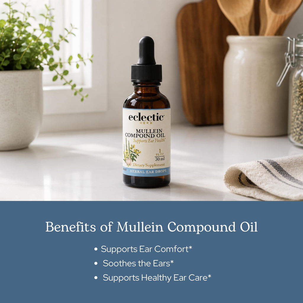 Eclectic Herb Mullein Compound Oil Ear Drops - 1 fl oz - image 4