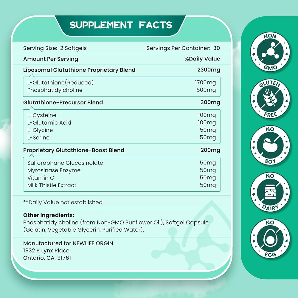 inGreens Liposomal Glutathione 2800 MG - 120 Softgels - image 2
