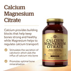 Solgar Calcium Magnesium Citrate - 250 Tablets - image 3