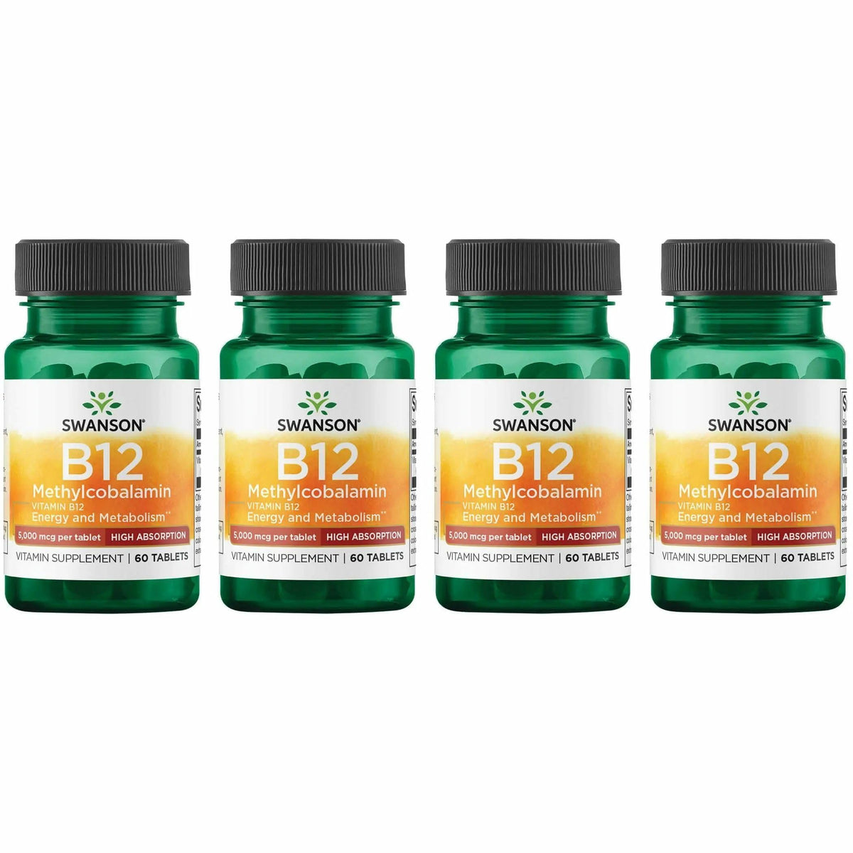 Swanson Vitamin B-12 Methylcobalamin High Absorption 5000 mcg