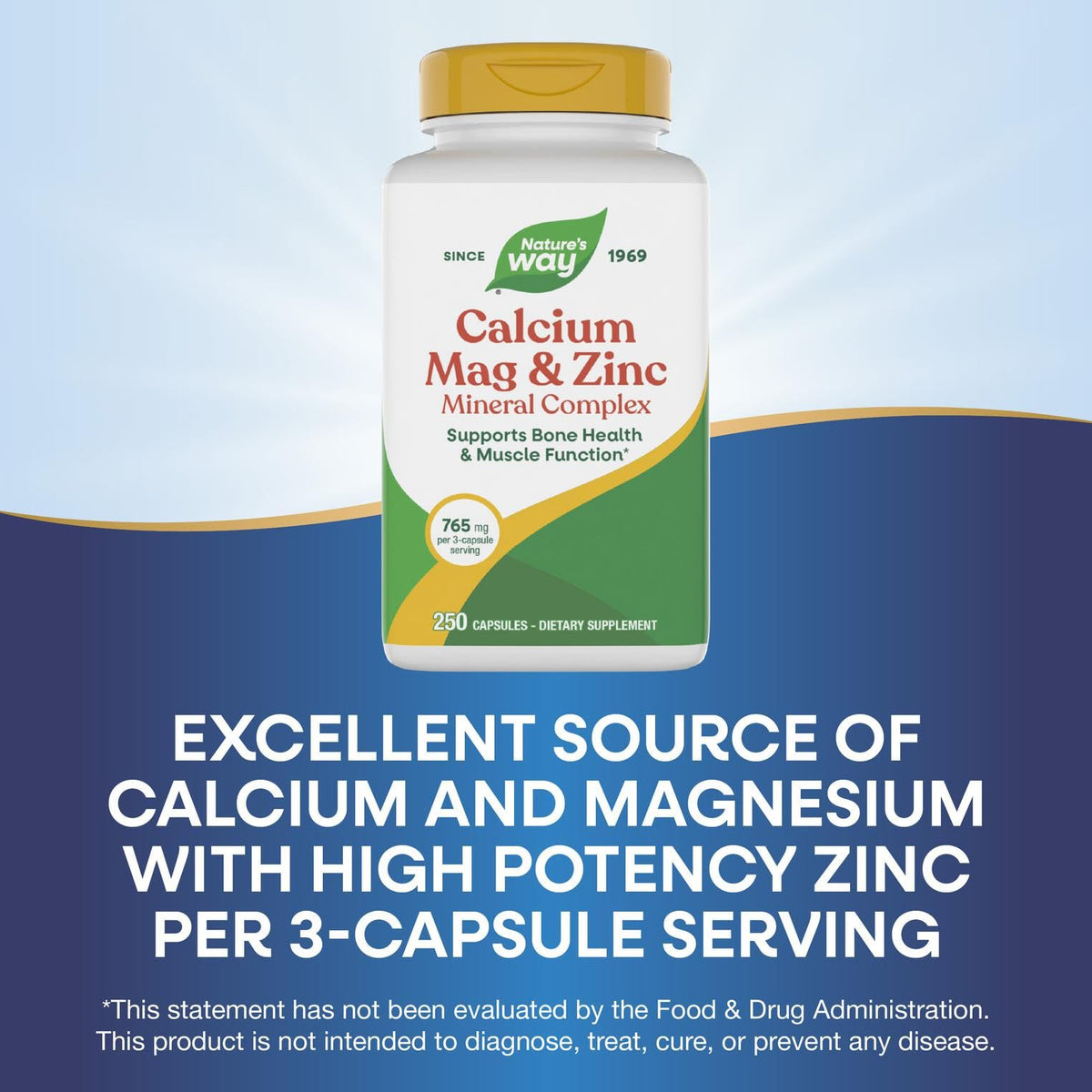Nature's Way Calcium Magnesium & Zinc Mineral Complex